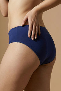 Zivame Full Coverage Medium Rise Hipster Panty (Pack of 3) - Bluedepth — thumbnail 3